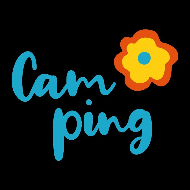 Camping Fleur Camper Fan Vacances Van Life Été