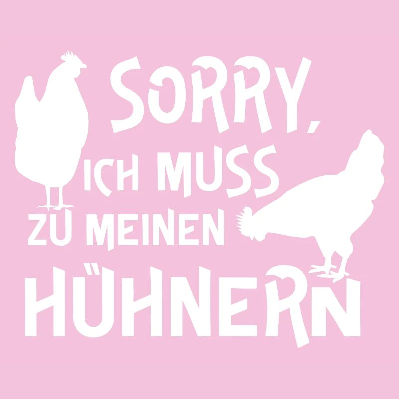 Humorous chicken design with text
