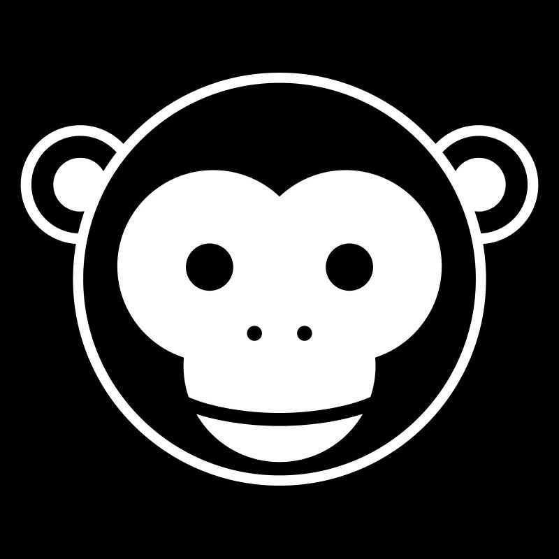 Monkey Head – Cute Monkey Face Cartoon