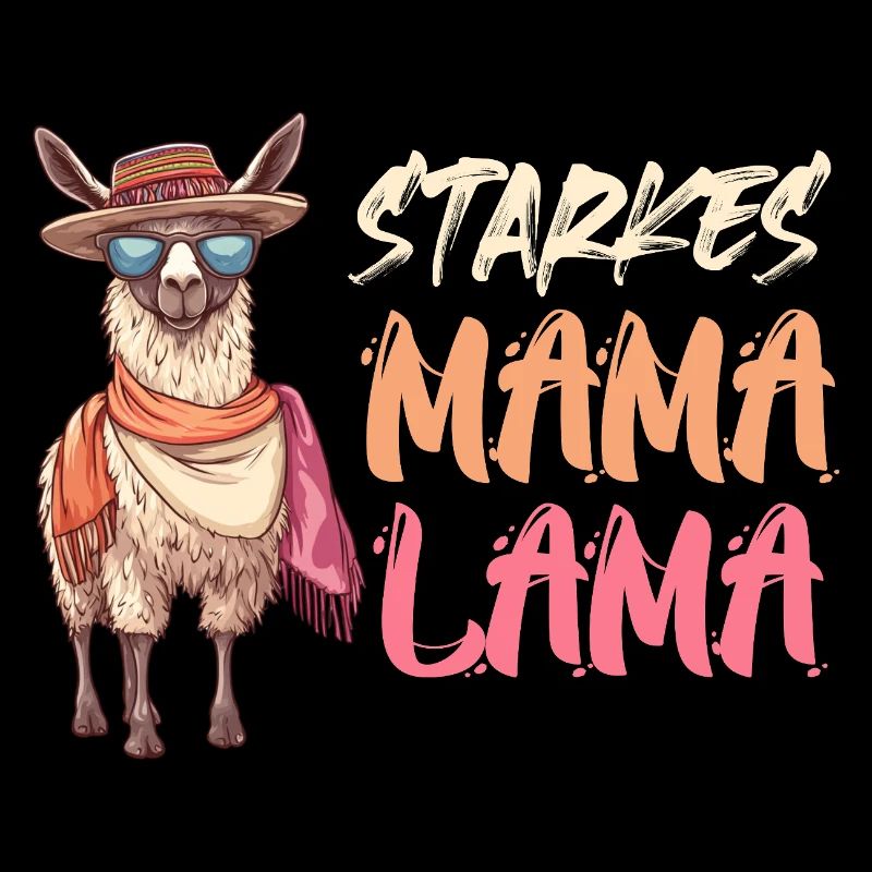 Future maman STRONG MOM LAMA Drôle
