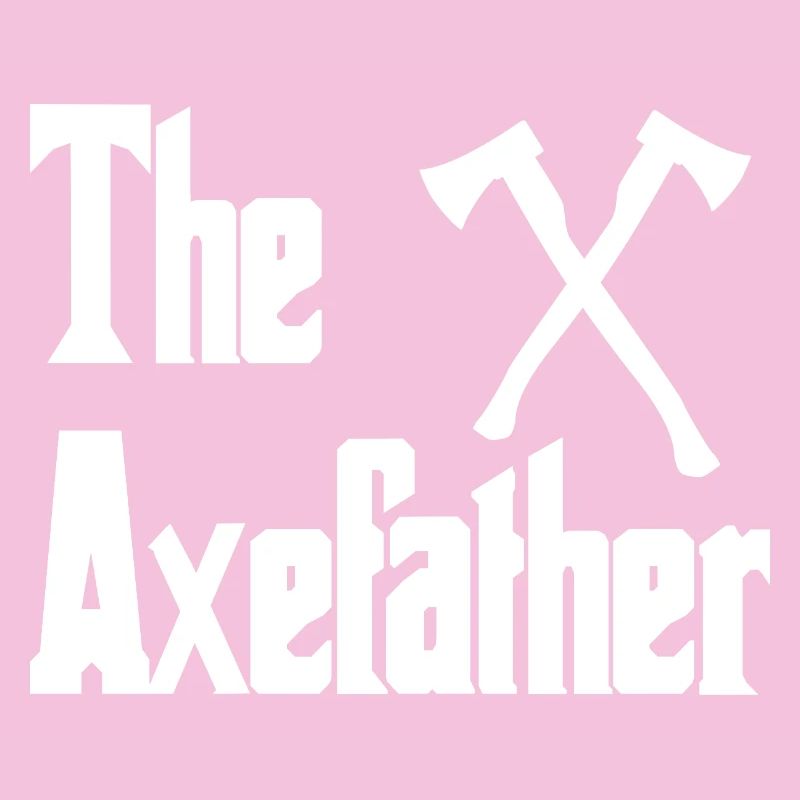 Axefather cross logo with axes