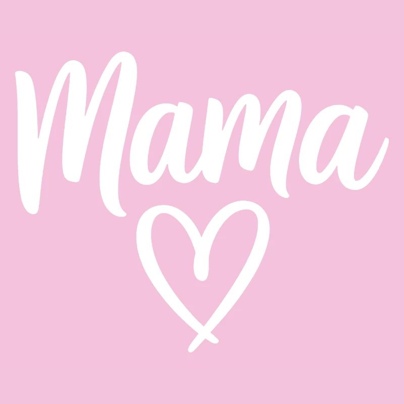 Mama Heart Skript Handgeschriebene Liebe