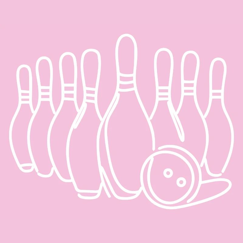 Bowling Pin Ball Drawing