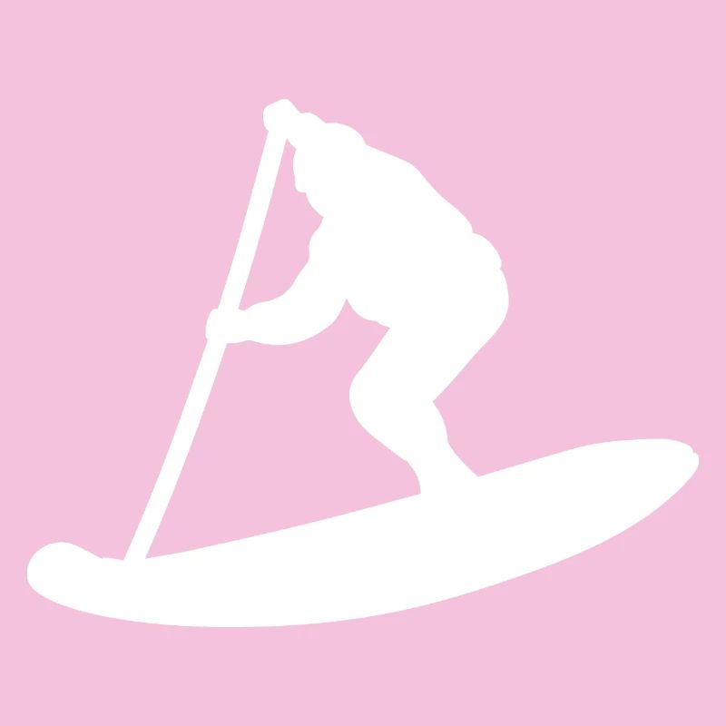 Silhouette minimaliste du Stand Up Paddle