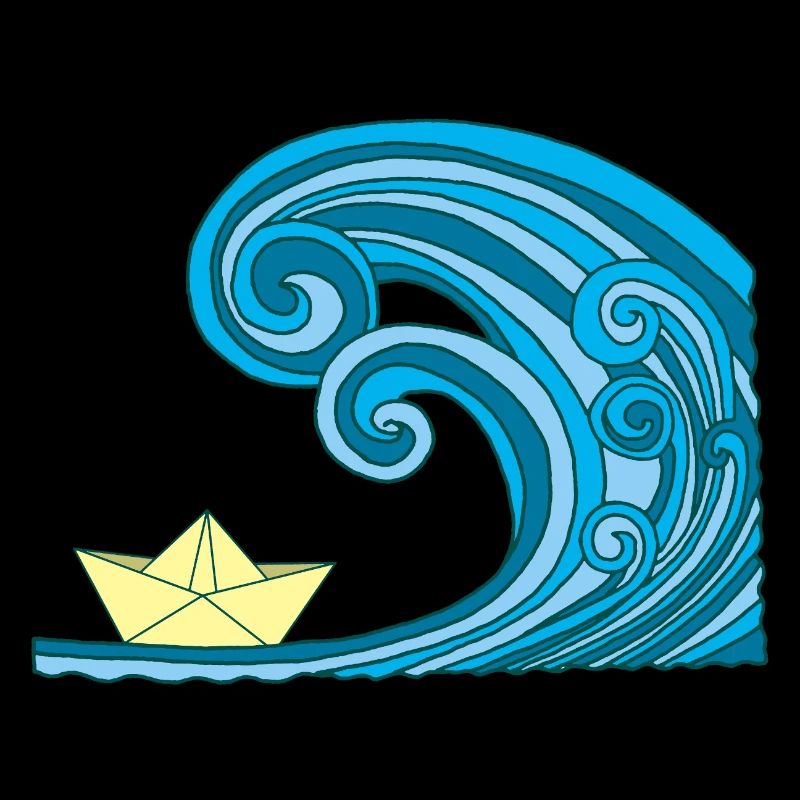 Paper Boat & Ocean