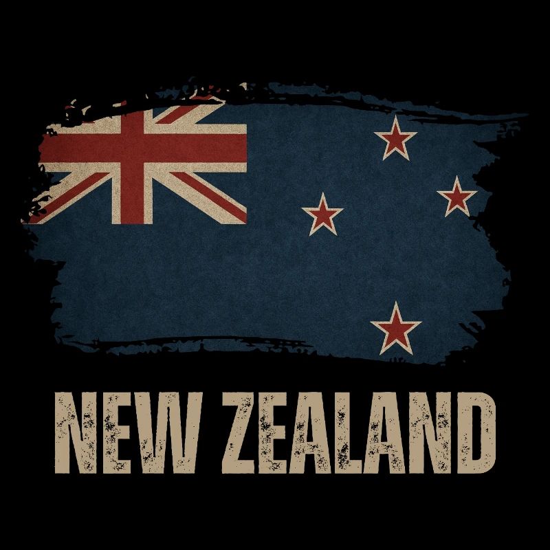 Drapeau Grunge de la Nouvelle-Zélande