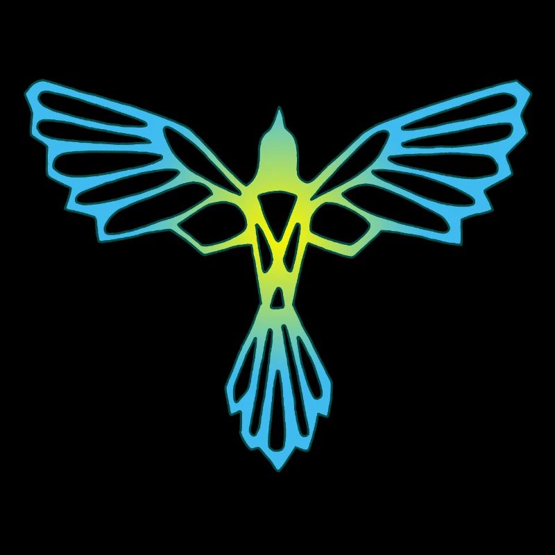 Der Flug des blau-gelben Vogels