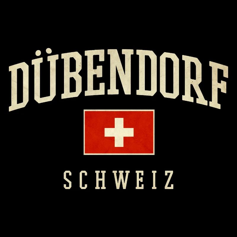 Design de Dübendorf, Suisse, avec drapeau