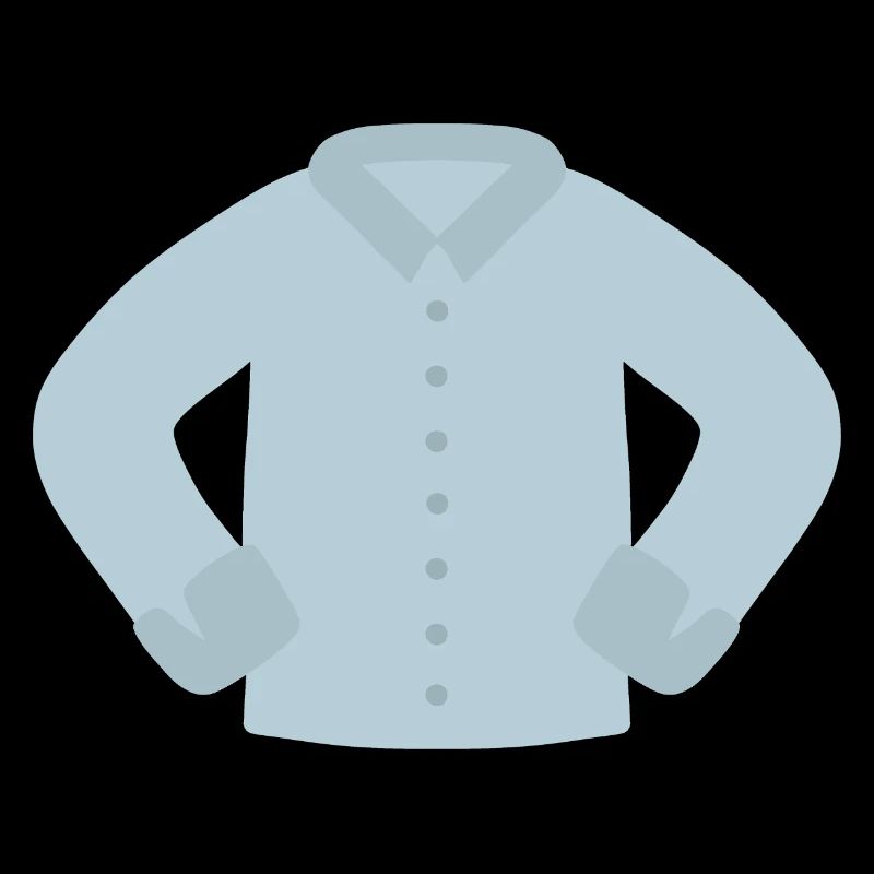 Azure Buttoned Shirt Graphic