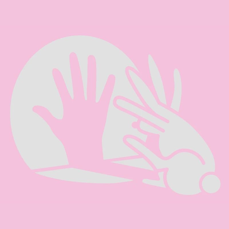 Rabbit Hand Shadows Glow in the dark