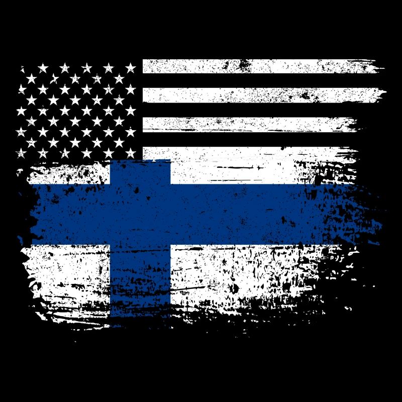 Drapeau américain de la Finlande