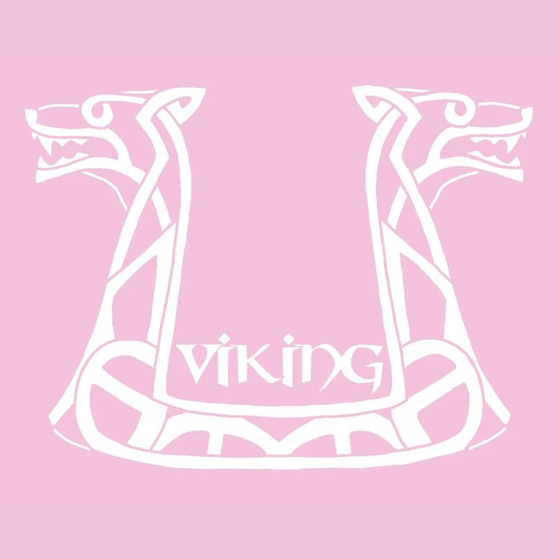 Weißer Wikinger-Drache