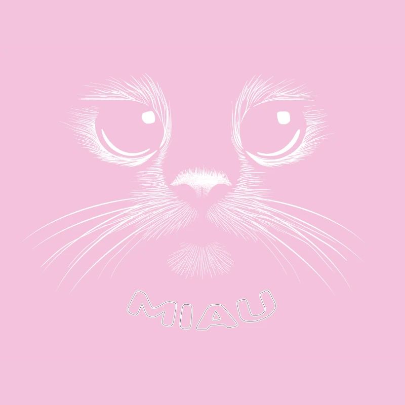 Mignon visage de chat - MIAOU