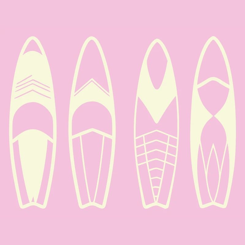 Planches de Surf Abstraites Minimalistes