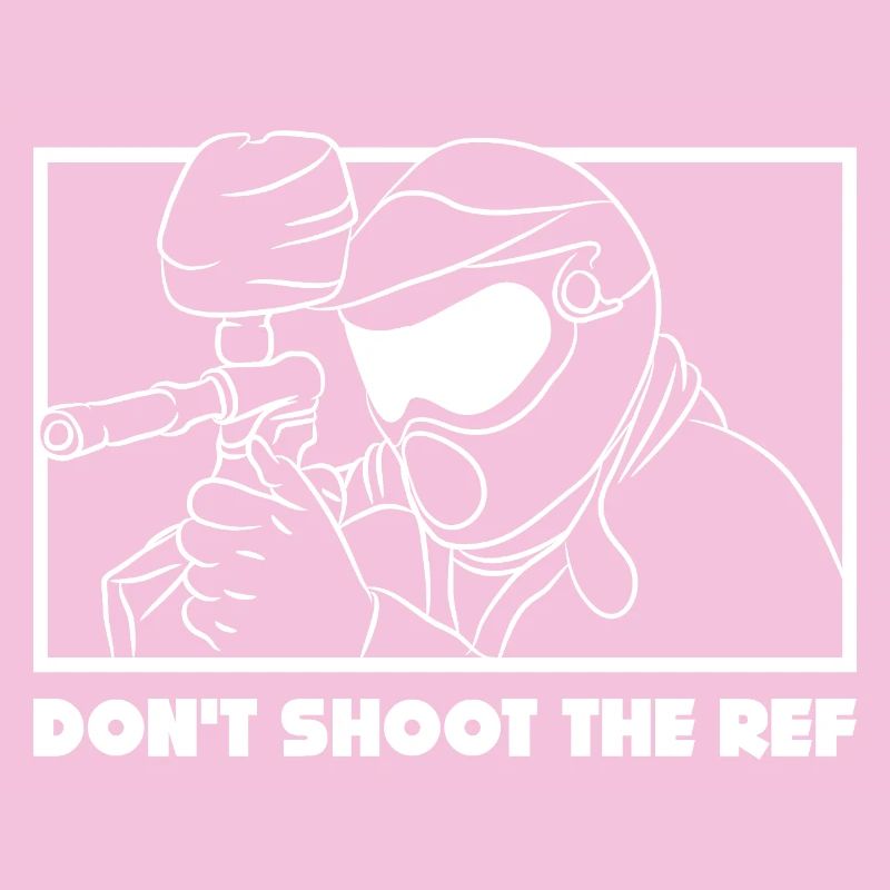 Don’t Shoot the Ref - Design de paintball amusant