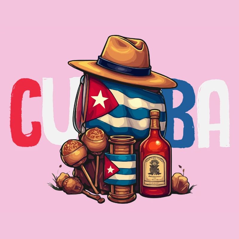 Cuba Pride & Home - Design du drapeau de Cuba