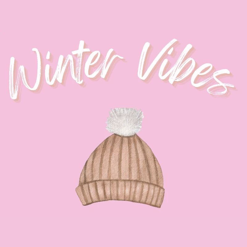 Winter Vibes Beanie Cap Winter Hat