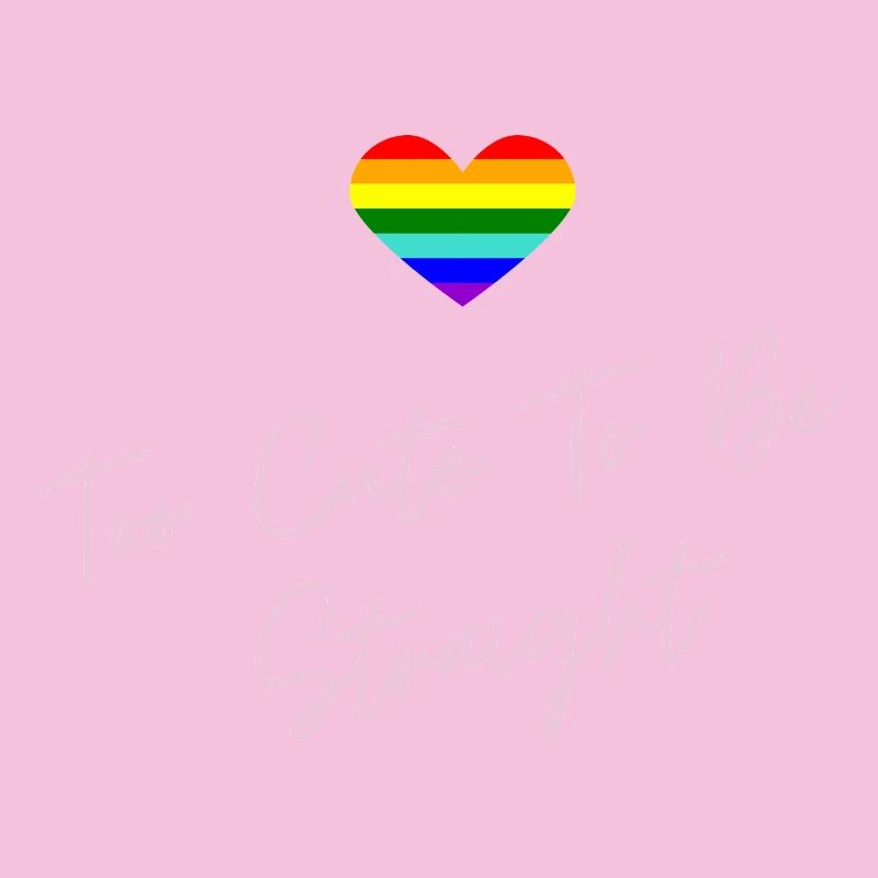 Rainbow Heart Pride LGBTQ Design
