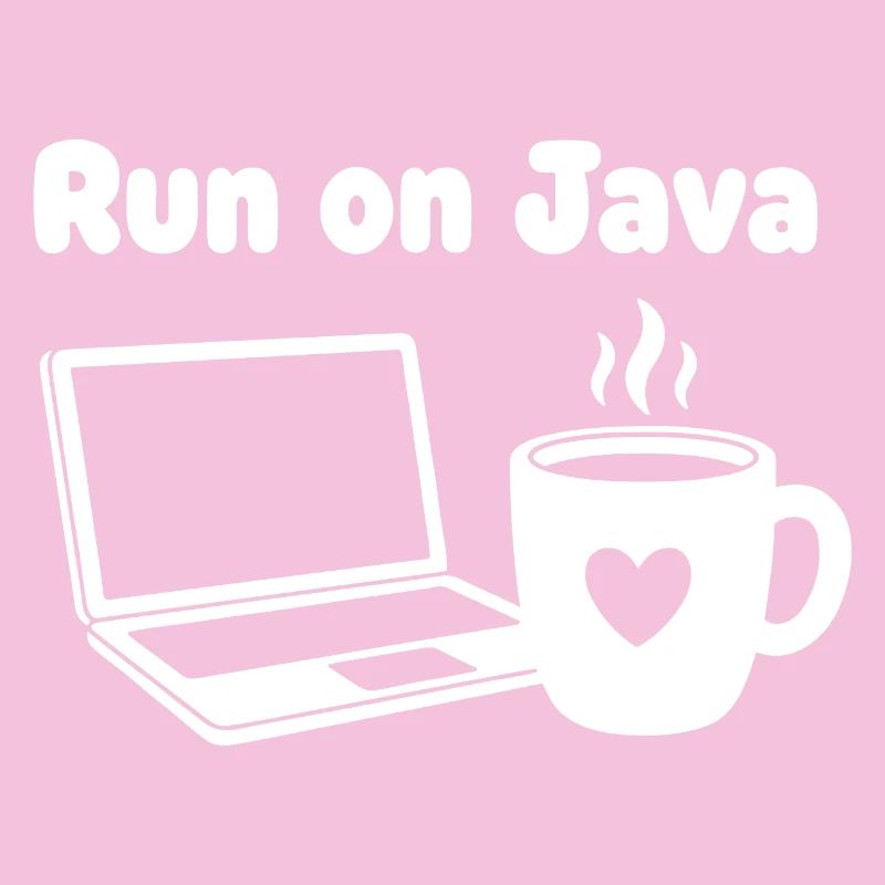 Java Run Cafe Laptop Heart