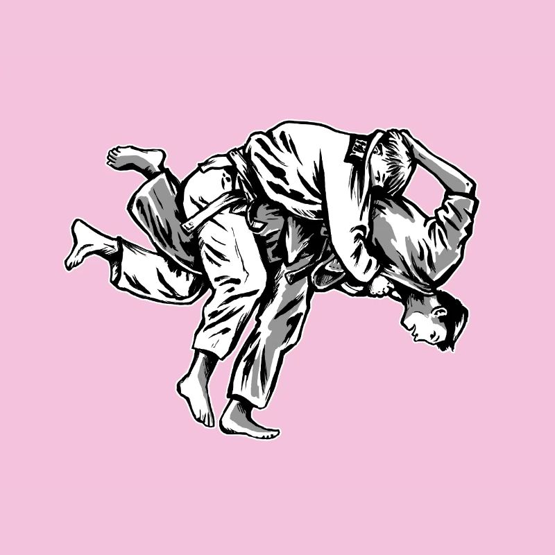 Illustration du lancer de judo Uchi-mata