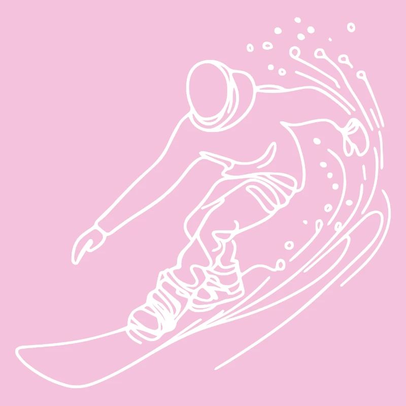 Snowboarder Zeichnung