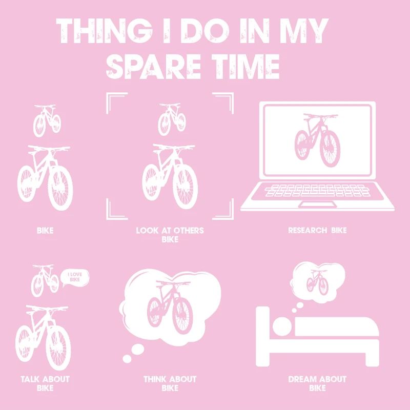Penser à vélo pendant le temps libre