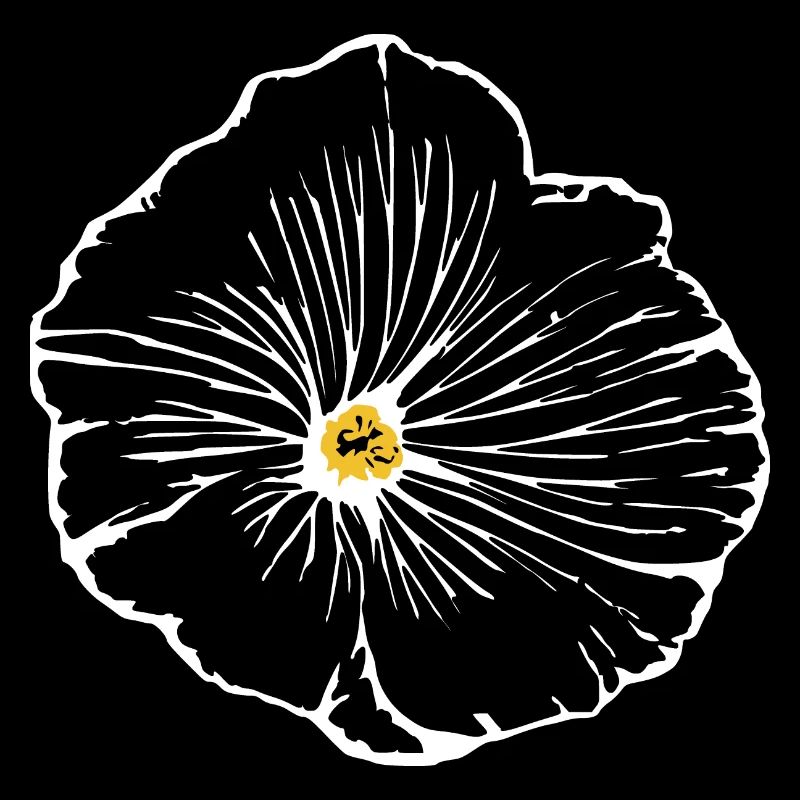 Fleur, Noir, Fleurs, Noir, Fleur