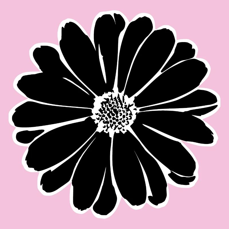 Fleur, Noir, Fleurs, Noir, Fleur
