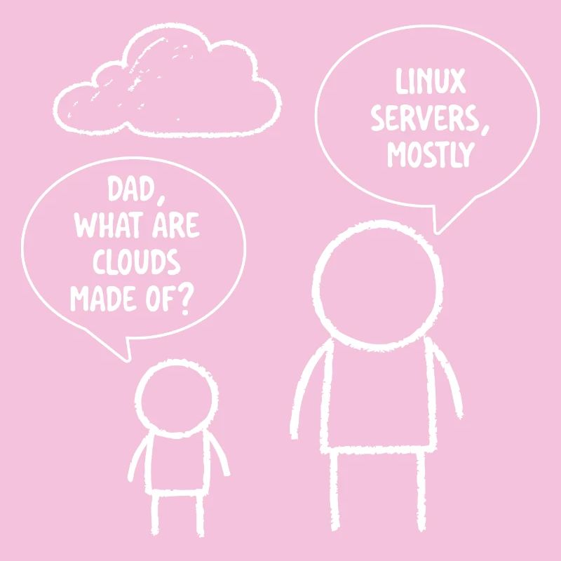 Papa, was sind Clouds, die aus Linux-Servern bestehen?