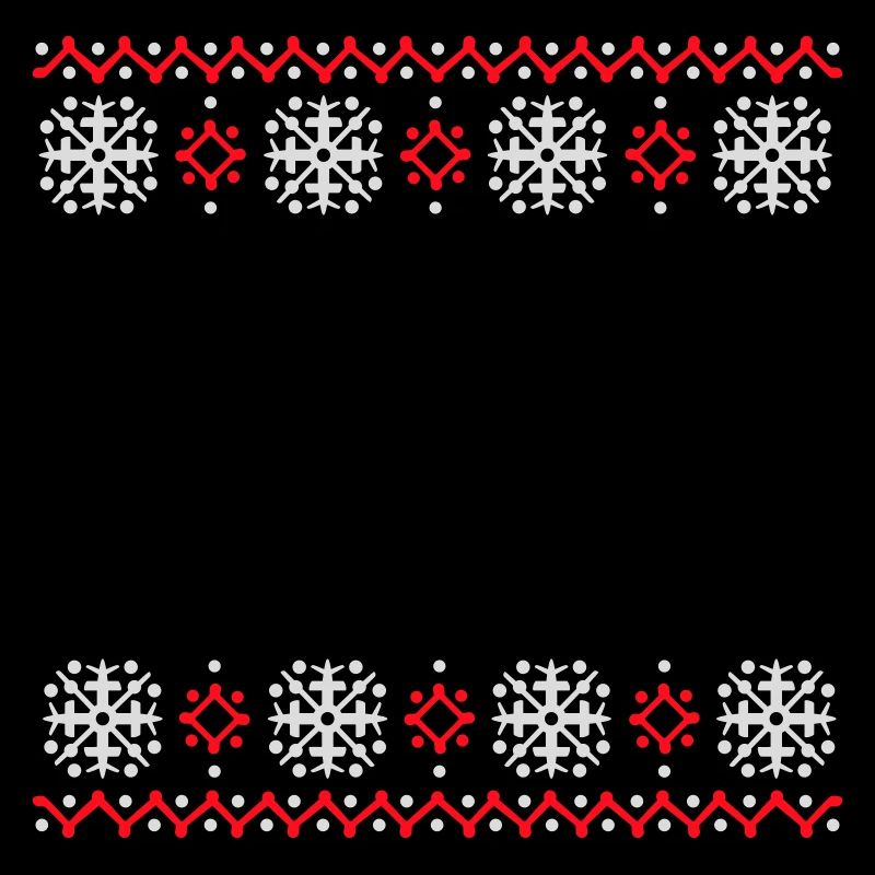 Ugly Sweater Weihnachten Muster Schneeflocken Cool