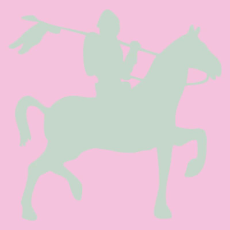 Ritter Krieger auf ein Pferd