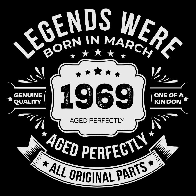 March 1969 Birthday 1969 Legends Mars