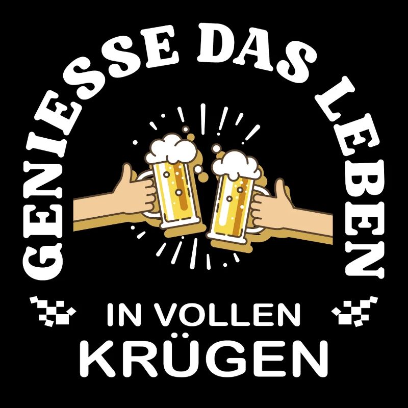 Enjoy life in full mugs – beer saying