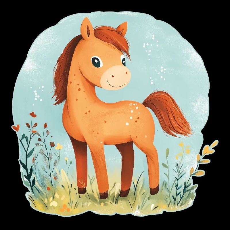 Horse on meadow