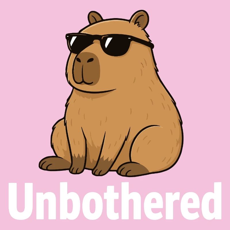  Unbothered Capybara Chill Coole Sonnenbrille