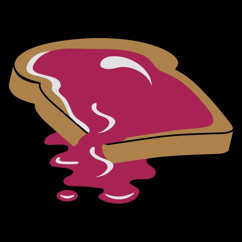 A slice of bread with jam