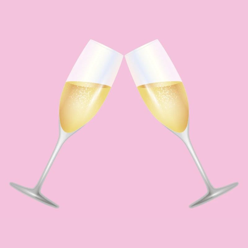 two glasses filled with sparkling wine
