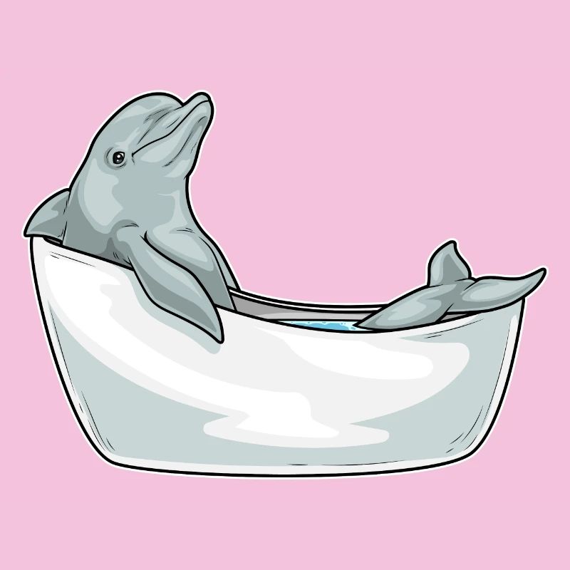 Dolphin Bathing Bathtub