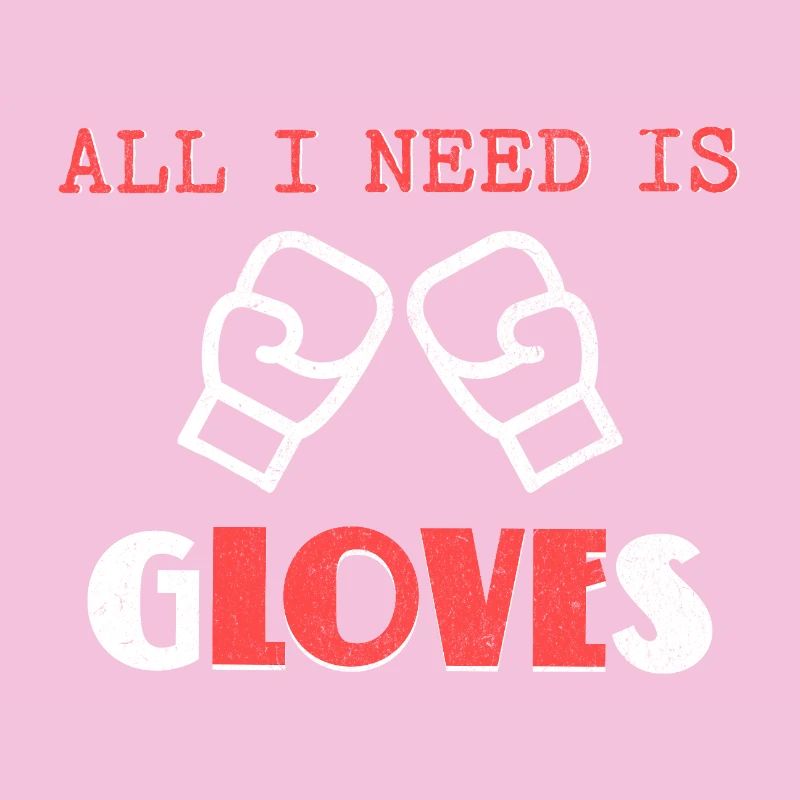 Bold Boxing Gloves Illustration Design