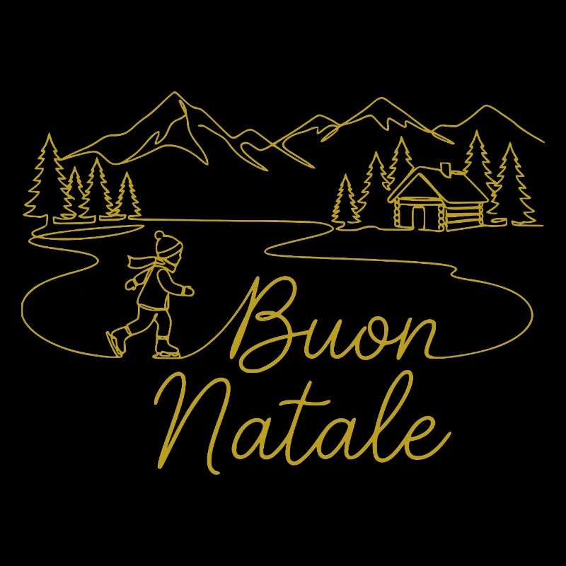 Buon Natale Winterlandschaft winterlich