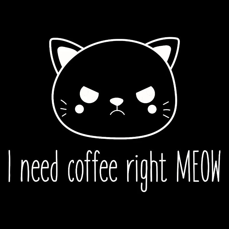 Ich Brauche Jetzt Sofort Kaffee! Gestresste Katze