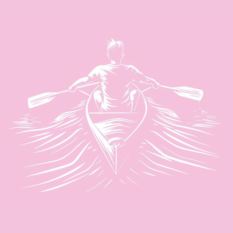 Rowing Line Art