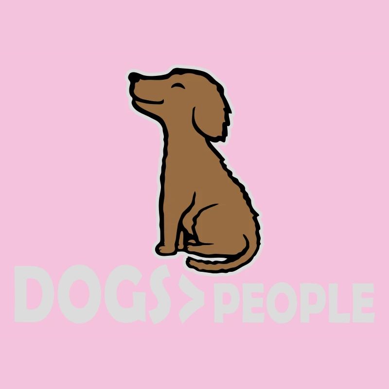 Dogs Over People Hund Lustig Antisozial Spruch