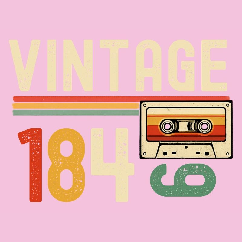 Vintage 1840 Cassette Rétro
