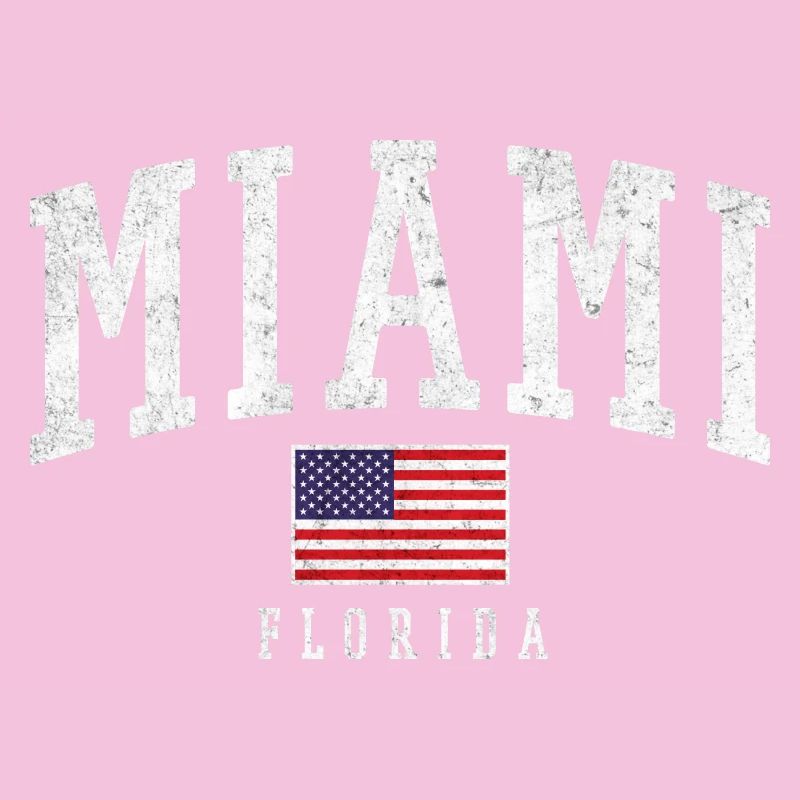 Drapeau vintage de Miami, Floride