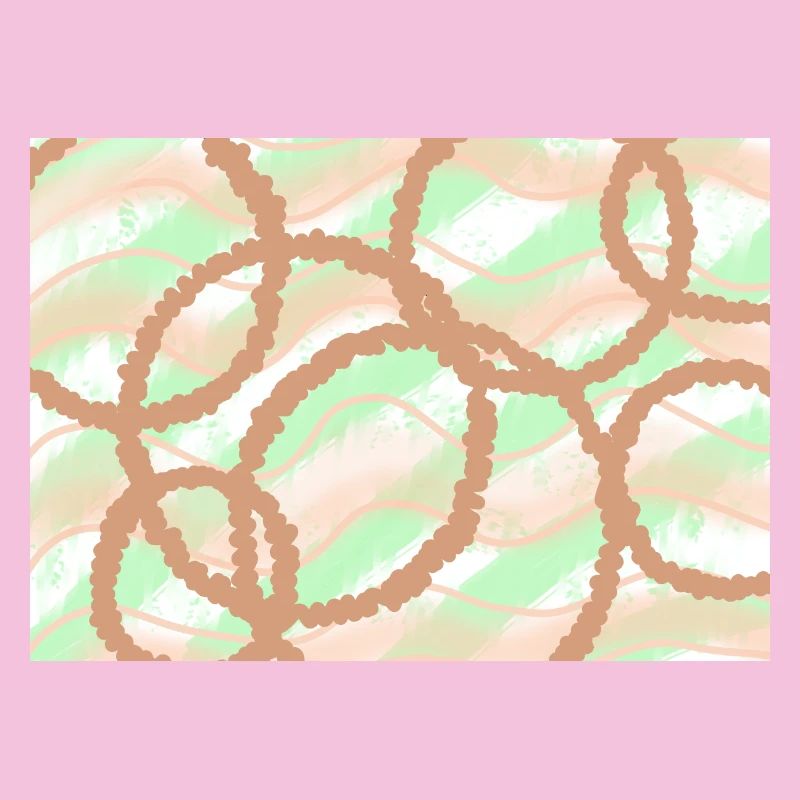 Brown Circles Background