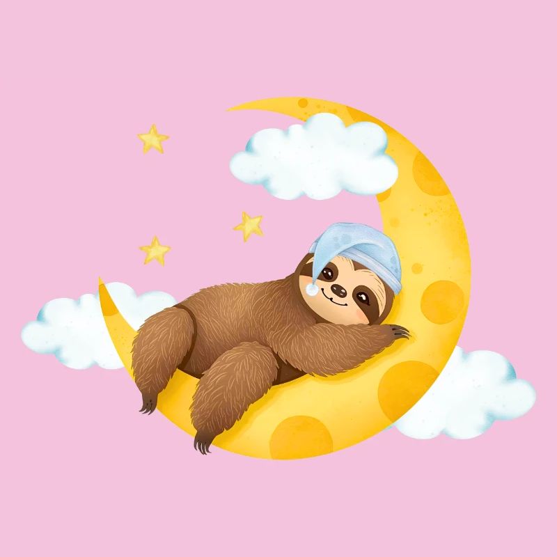 Faultier auf dem Mond