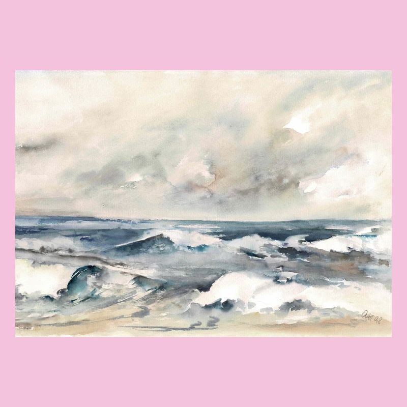 Danse des vagues au bord de la mer