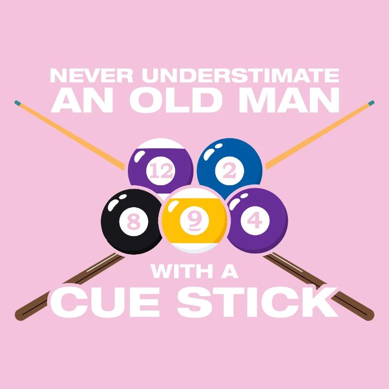 Old man funny billiards billiard player