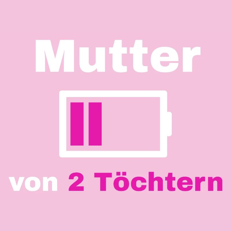 Mutter Tochter Spruch Stolz Mama 2 Kinder Geschenk